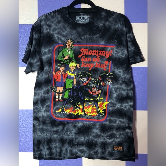 NWOT Threadless Steven Rhodes “Mommy Can We Keep Him” Demon Dog Tee - Size S - Picture 1 of 3